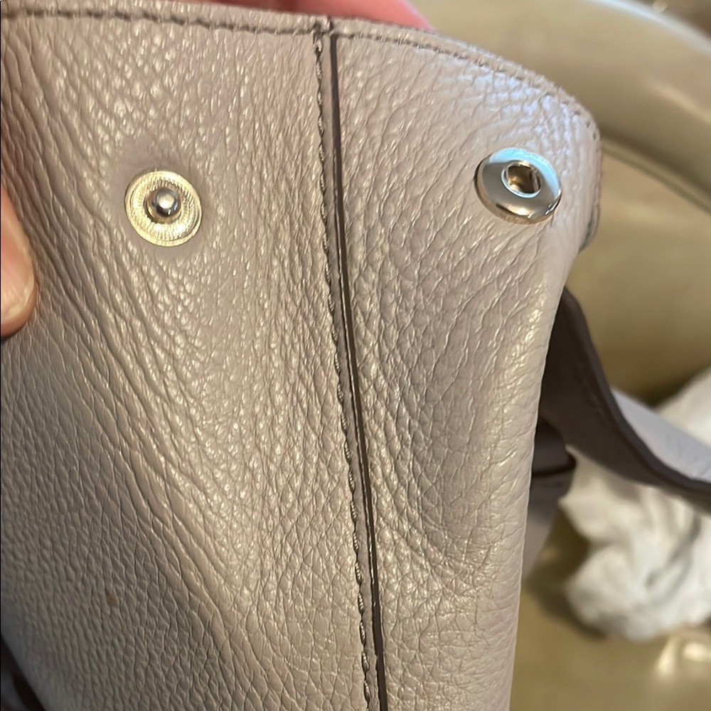 Kate Spade Gray Structured Leather Backpack - Picture 8 of 9